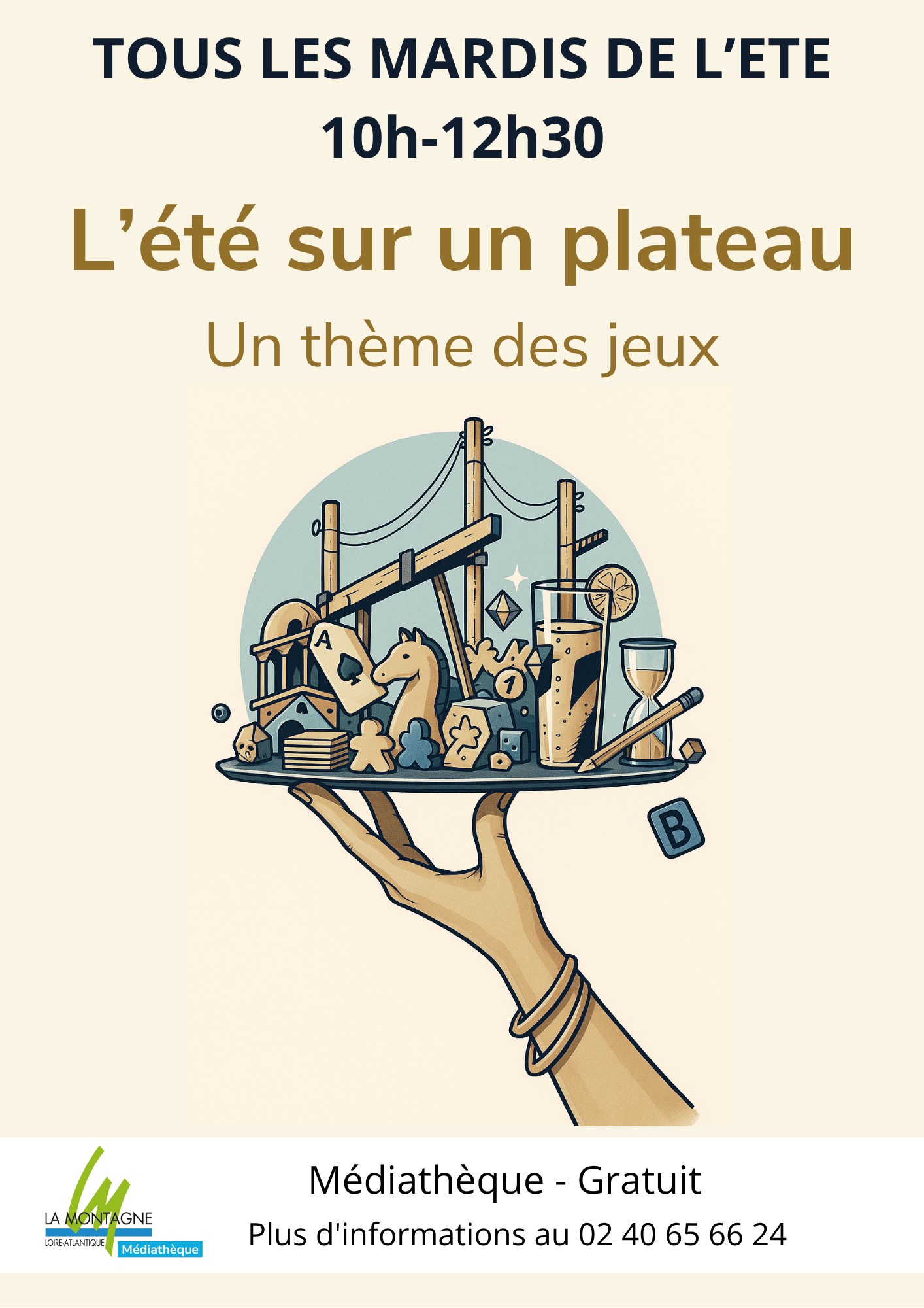 Couverture de L'été sur un plateau